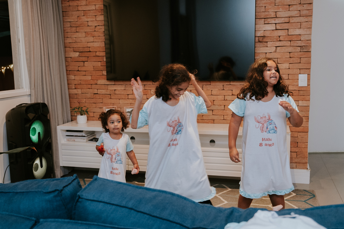 Festa do pijama com tema Lilo & Stitch de Maria Luiza por Anderson Crepaldi FOotgrafia
