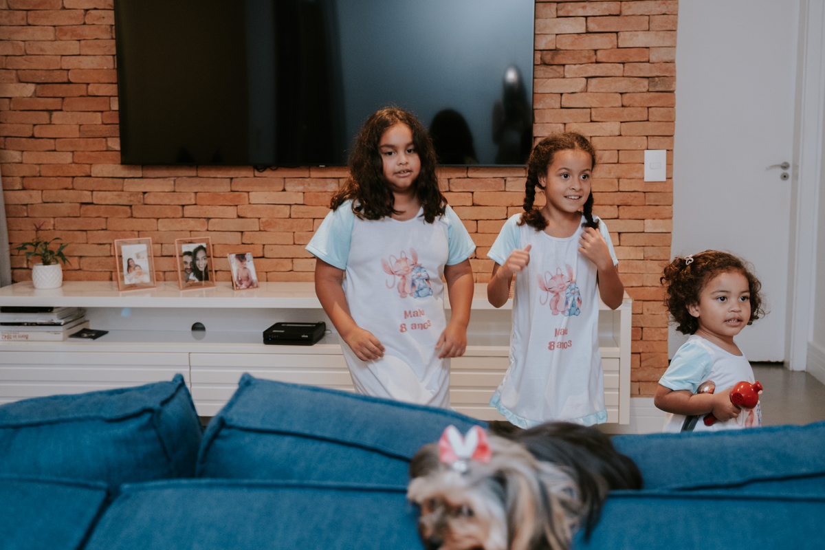 Festa do pijama com tema Lilo & Stitch de Maria Luiza por Anderson Crepaldi FOotgrafia
