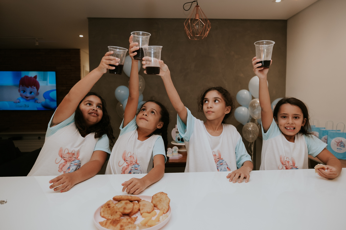 Festa do pijama com tema Lilo & Stitch de Maria Luiza por Anderson Crepaldi FOotgrafia