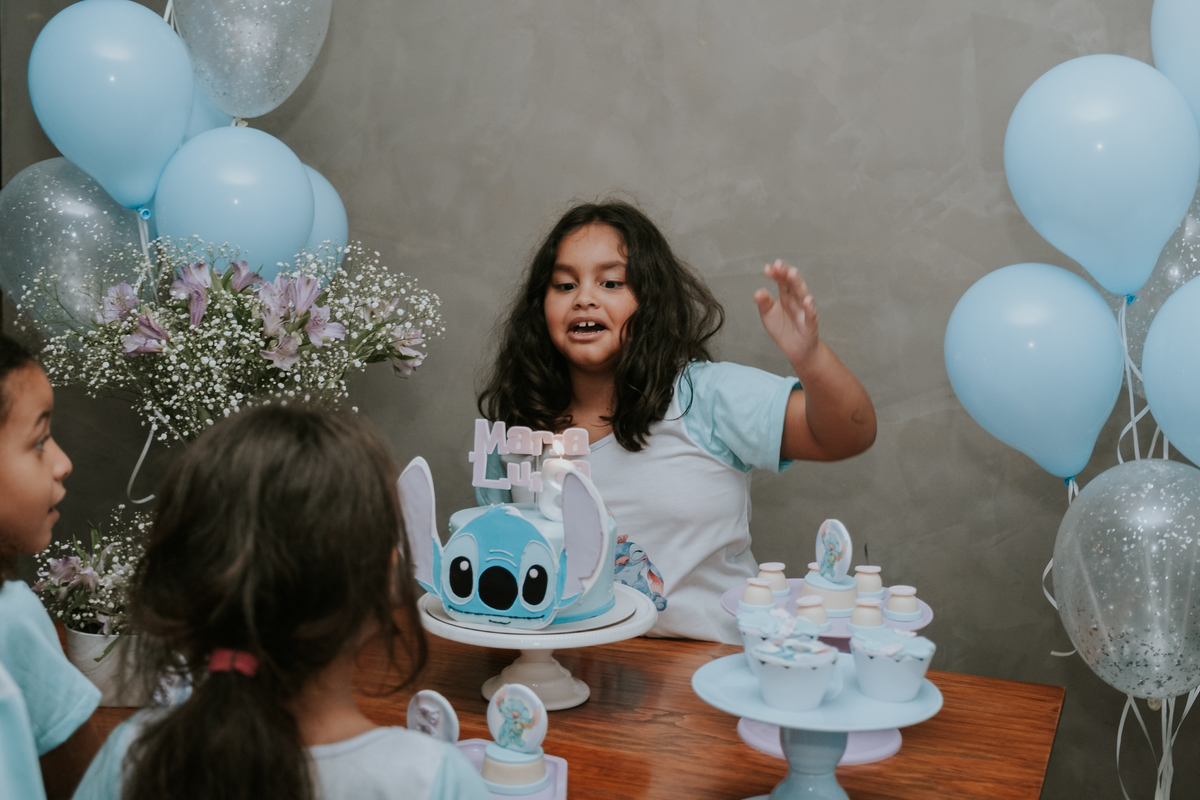Festa do pijama com tema Lilo & Stitch de Maria Luiza por Anderson Crepaldi FOotgrafia