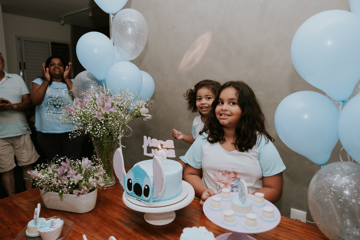 Festa do pijama com tema Lilo & Stitch de Maria Luiza por Anderson Crepaldi FOotgrafia