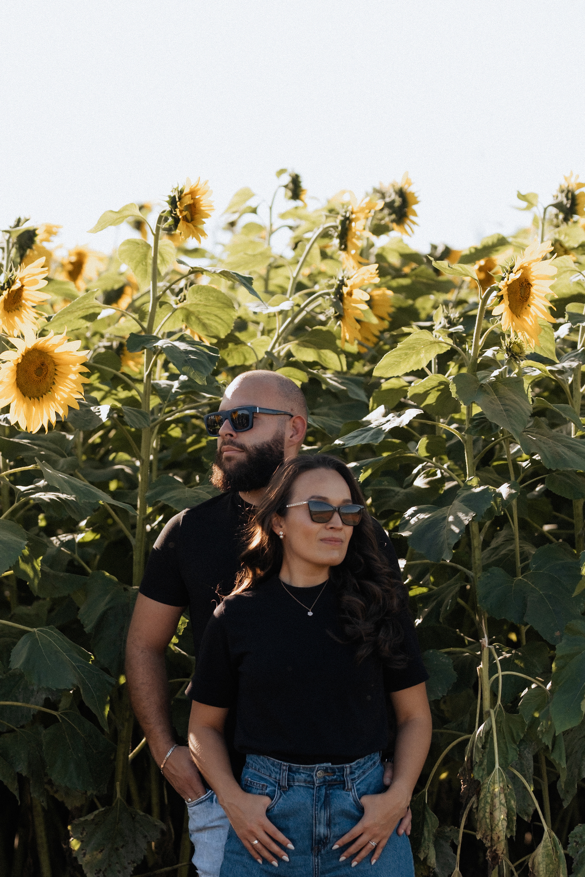 Ensaio pré wedding no Macena Flores com girassol, em Holambra por Anderson Crepaldi Fotografia
