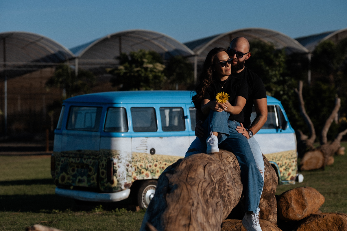Ensaio pré wedding no Macena Flores em Holambra por Anderson Crepaldi Fotografia