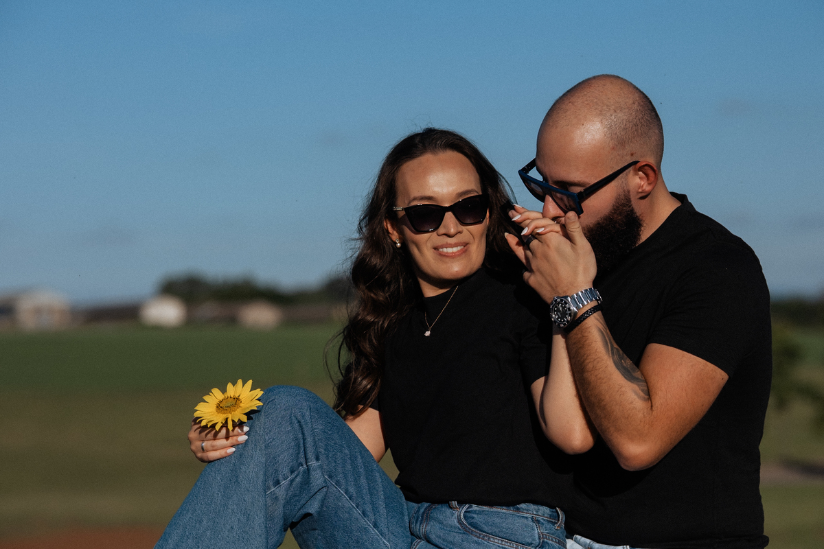 Ensaio pré wedding no Macena Flores em Holambra por Anderson Crepaldi Fotografia