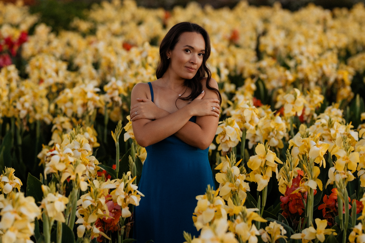 Ensaio pré wedding no Macena Flores em Holambra por Anderson Crepaldi Fotografia