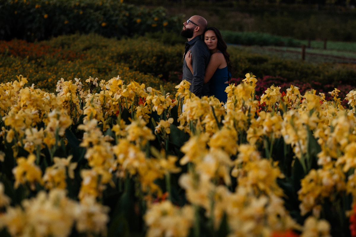 Ensaio pré wedding no Macena Flores em Holambra por Anderson Crepaldi Fotografia