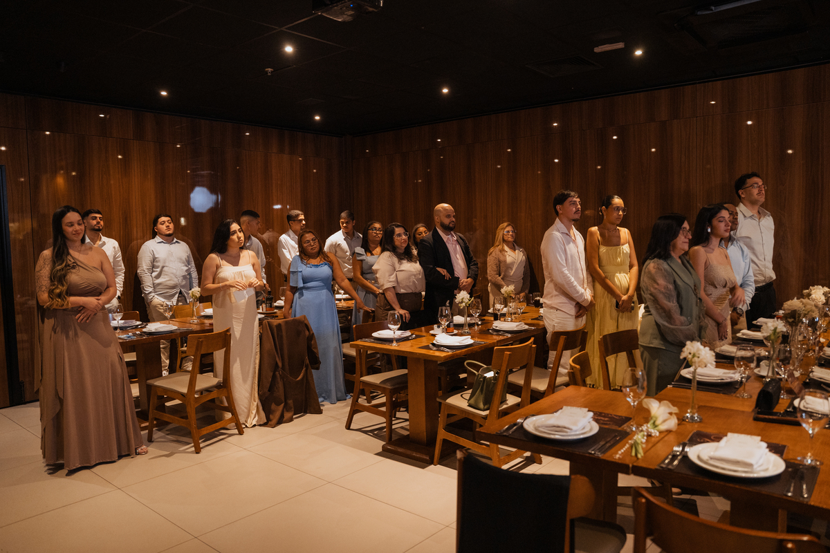 Casamento no Restaurante Coco Bambu Shopping Market Place de Larissa e João por Anderson Crepaldi Fotografia