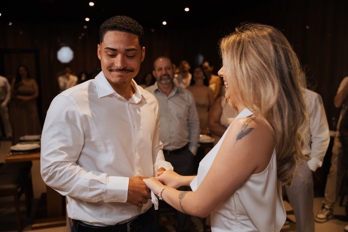Casamento no Restaurante Coco Bambu Shopping Market Place de Larissa e João por Anderson Crepaldi Fotografia
