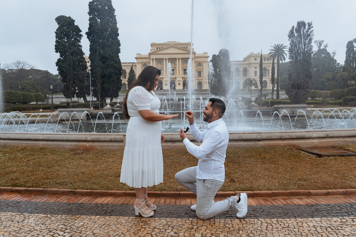 Ensaio pré casamento no Museu do Ipiranga/Parque da Independência de Vitoria e Adlai por Anderson Crepaldi Fotografia