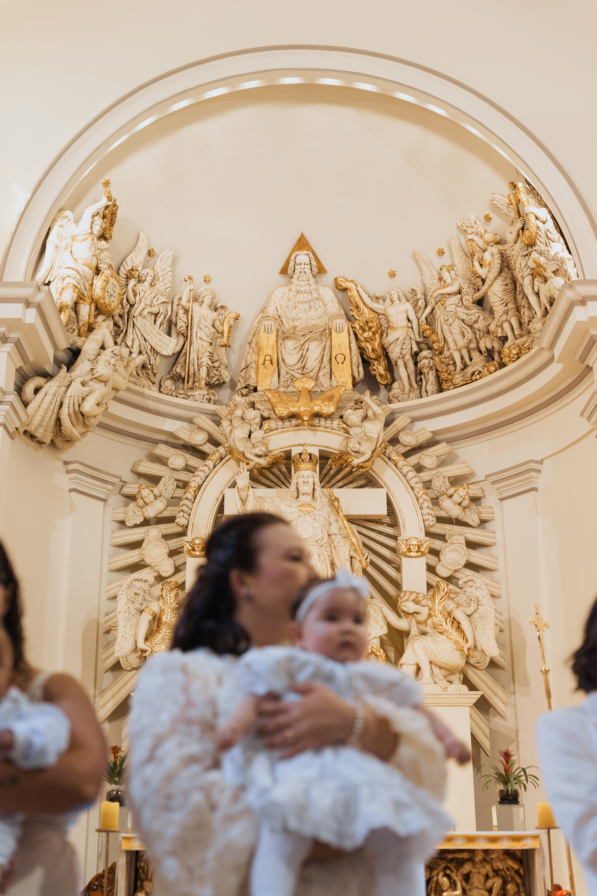 Batizado na Paróquia Cristo Rei Tatuapé de Maria Vitória por Anderson Crepaldi Fotografia