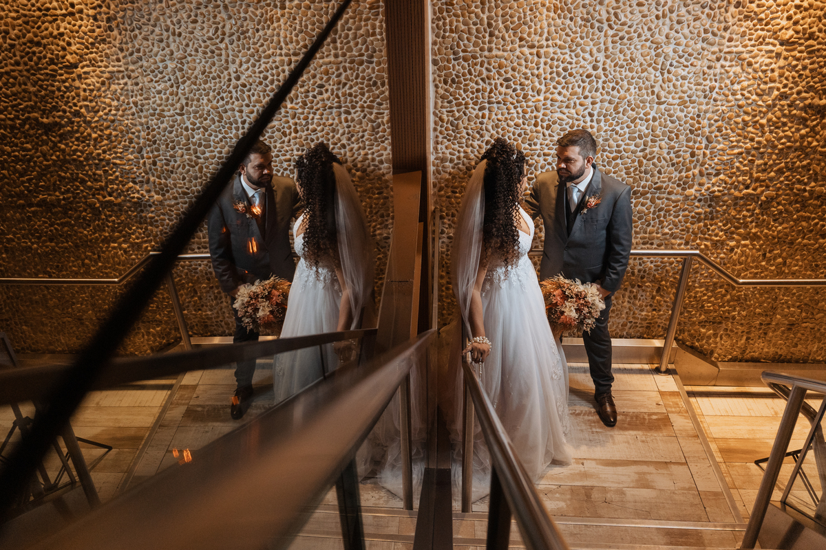Casamento no Coco Bambu Shopping Market Place de Viviele e Rafael por Anderson Crepaldi Fotografia