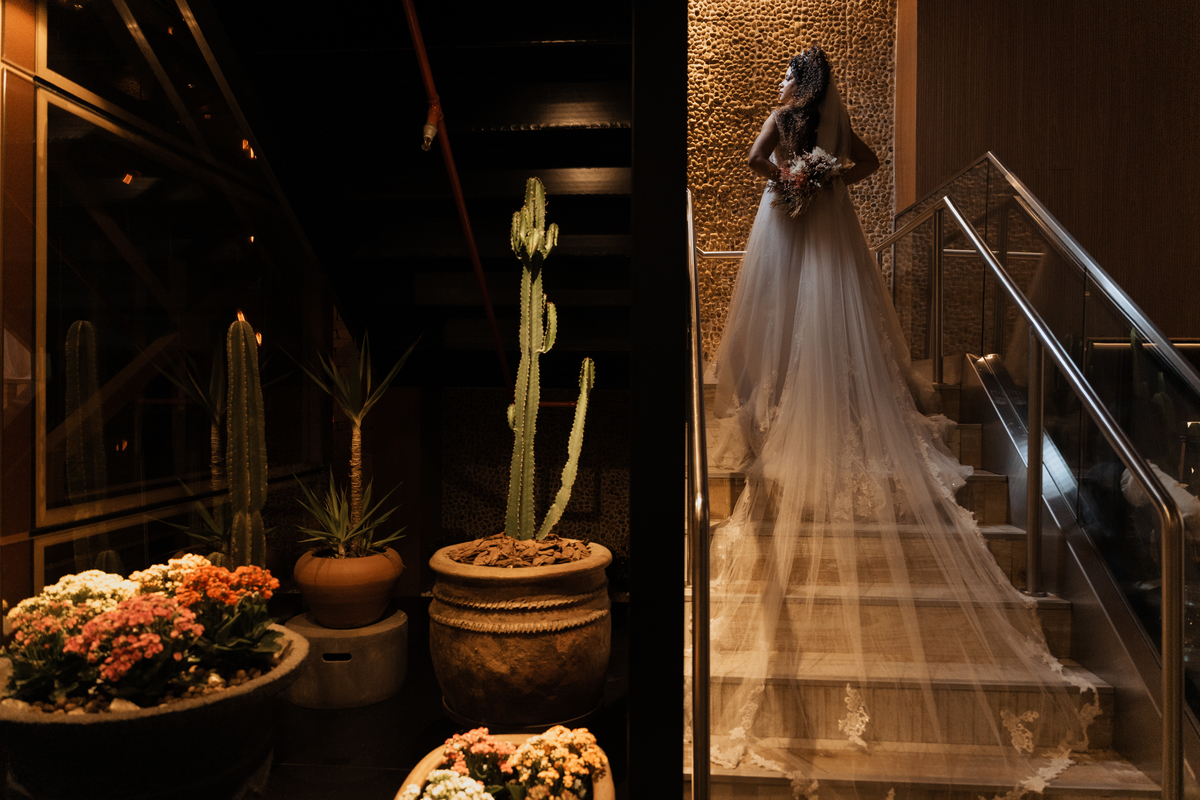 Casamento no Coco Bambu Shopping Market Place de Viviele e Rafael por Anderson Crepaldi Fotografia