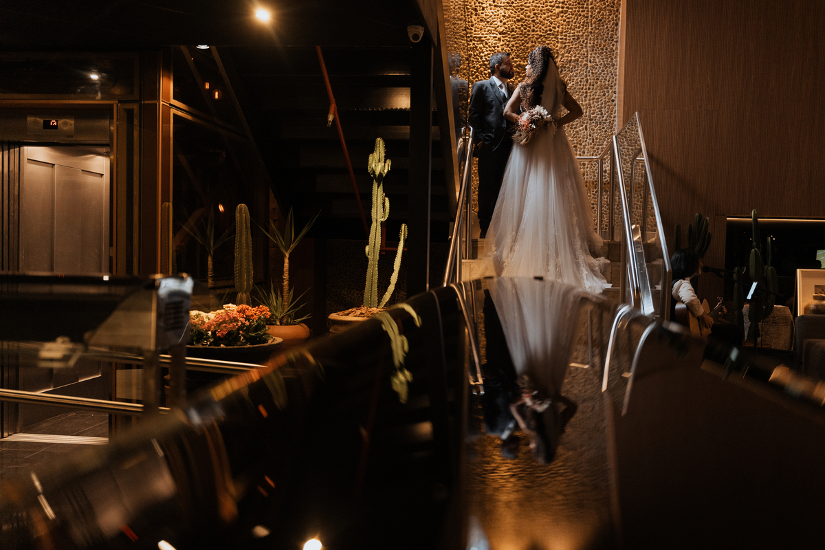 Casamento no Coco Bambu Shopping Market Place de Viviele e Rafael por Anderson Crepaldi Fotografia