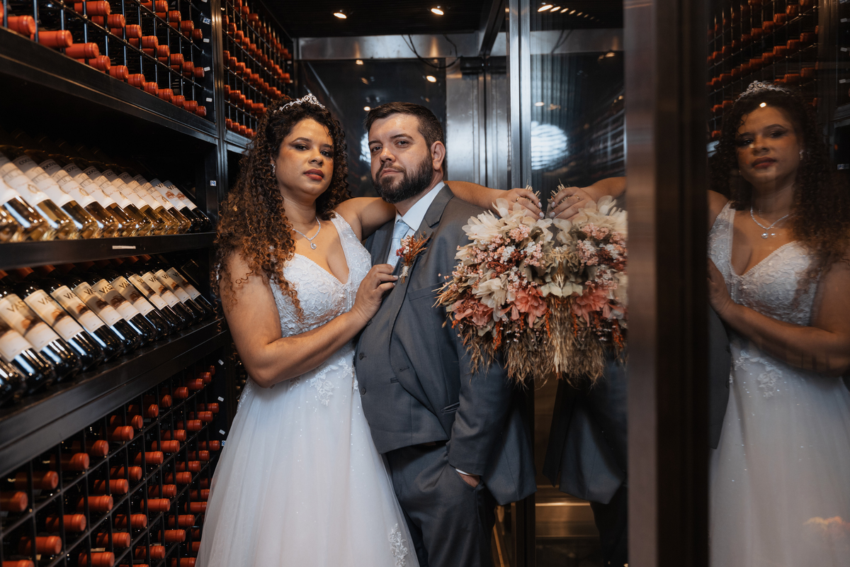Casamento no Coco Bambu Shopping Market Place de Viviele e Rafael por Anderson Crepaldi Fotografia