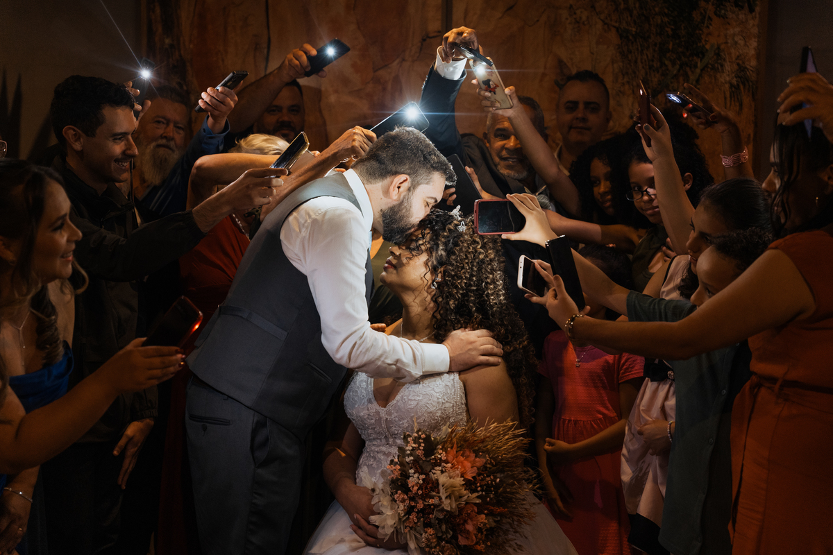 Casamento no Coco Bambu Shopping Market Place de Viviele e Rafael por Anderson Crepaldi Fotografia