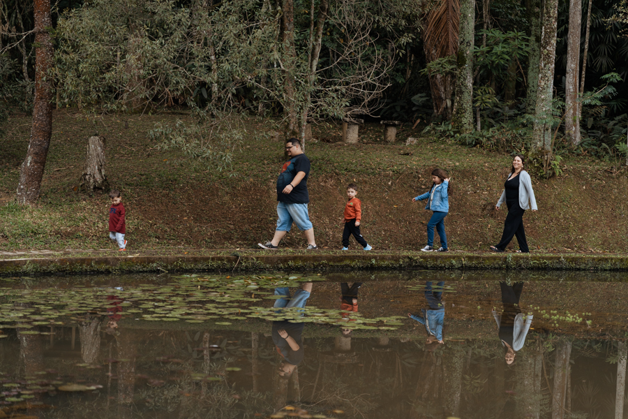 Ensaio de família no Jardim Botânico de São Paulo de Jean e Natalia por Anderson Crepaldi Fotografia