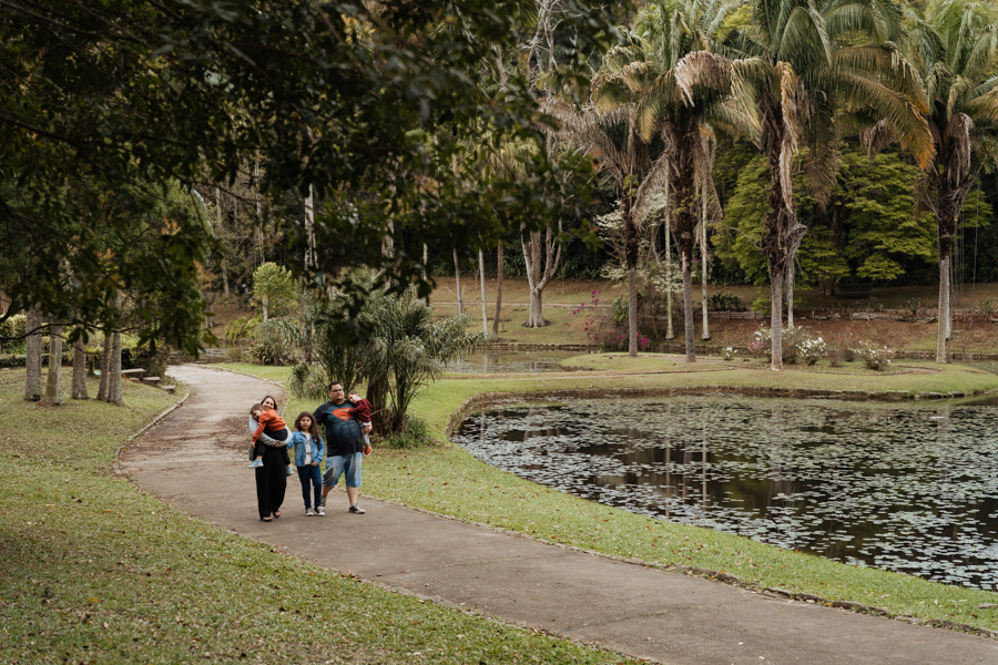 Ensaio de família no Jardim Botânico de São Paulo de Jean e Natalia por Anderson Crepaldi Fotografia