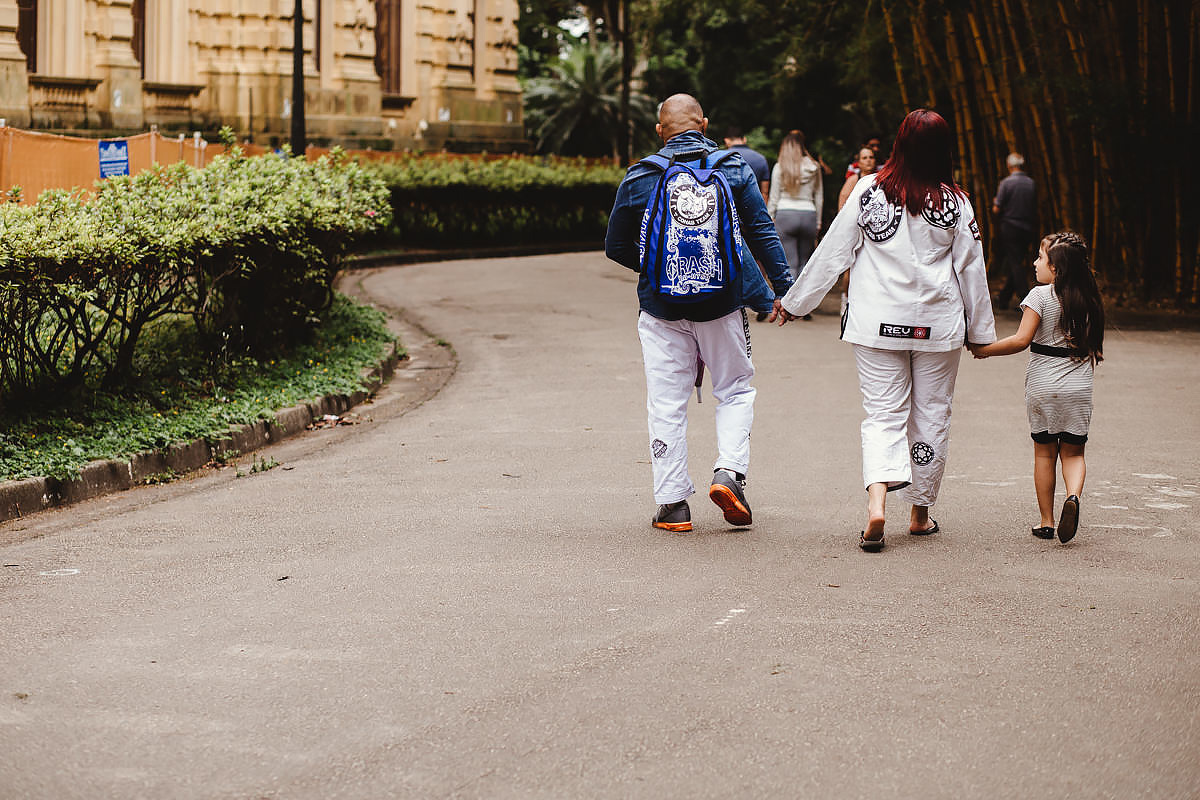 Ensaio Gestante do Parque da Independência em SP Tema Jiu Jitsu