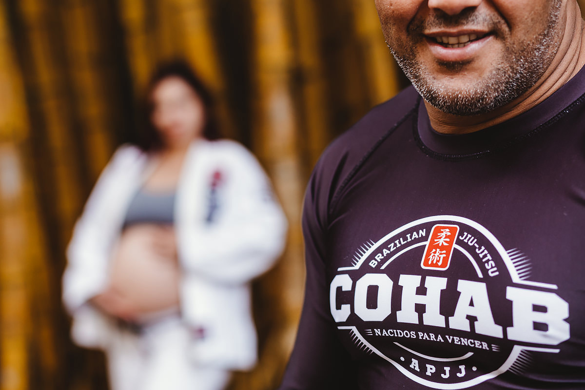 Ensaio Gestante do Parque da Independência em SP Tema Jiu Jitsu