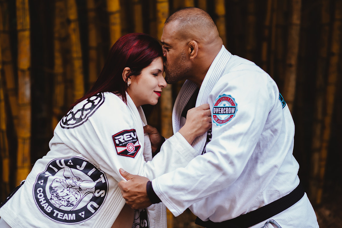 Ensaio Gestante do Parque da Independência em SP Tema Jiu Jitsu