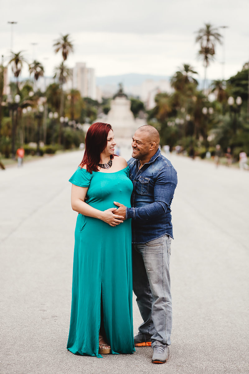 Ensaio Gestante do Parque da Independência em SP Tema Jiu Jitsu
