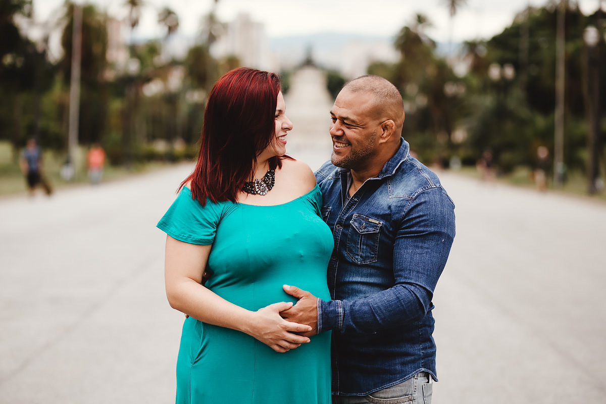 Ensaio Gestante do Parque da Independência em SP Tema Jiu Jitsu