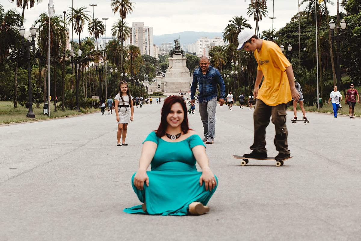 Ensaio Gestante do Parque da Independência em SP Tema Jiu Jitsu