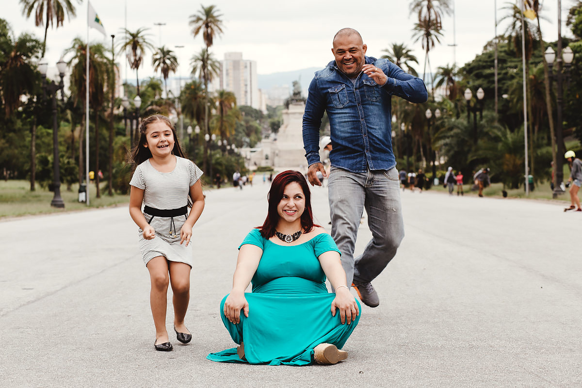 Ensaio Gestante do Parque da Independência em SP Tema Jiu Jitsu