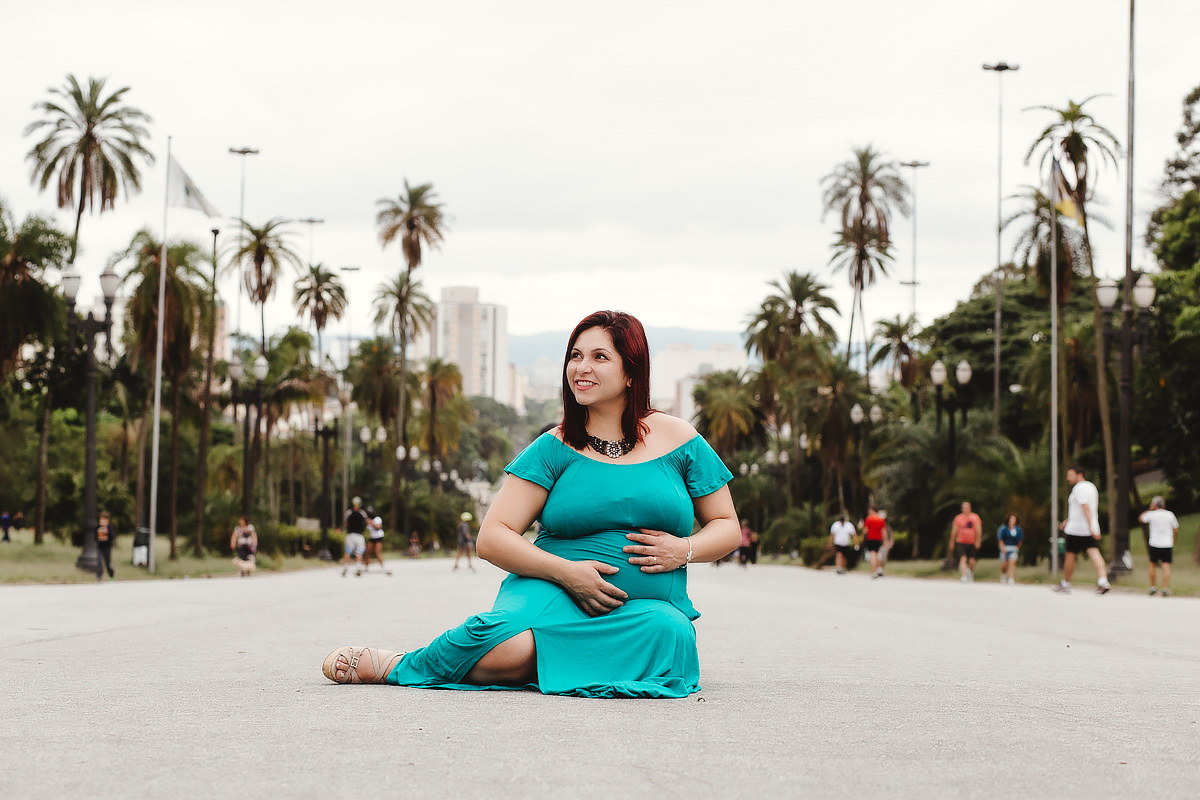 Ensaio Gestante do Parque da Independência em SP Tema Jiu Jitsu