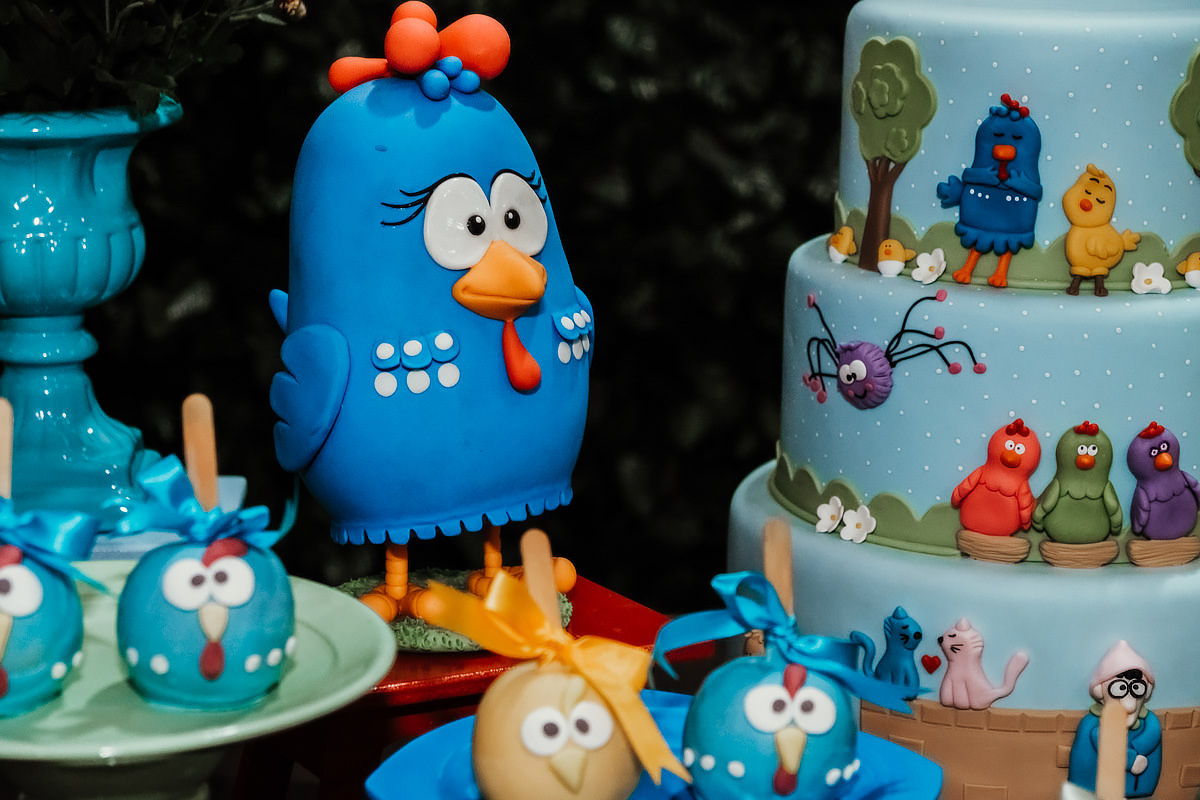 Festa Infantil de 01 ano da Maria Luisa tema galinha pintadinha no Espaço Araucárias