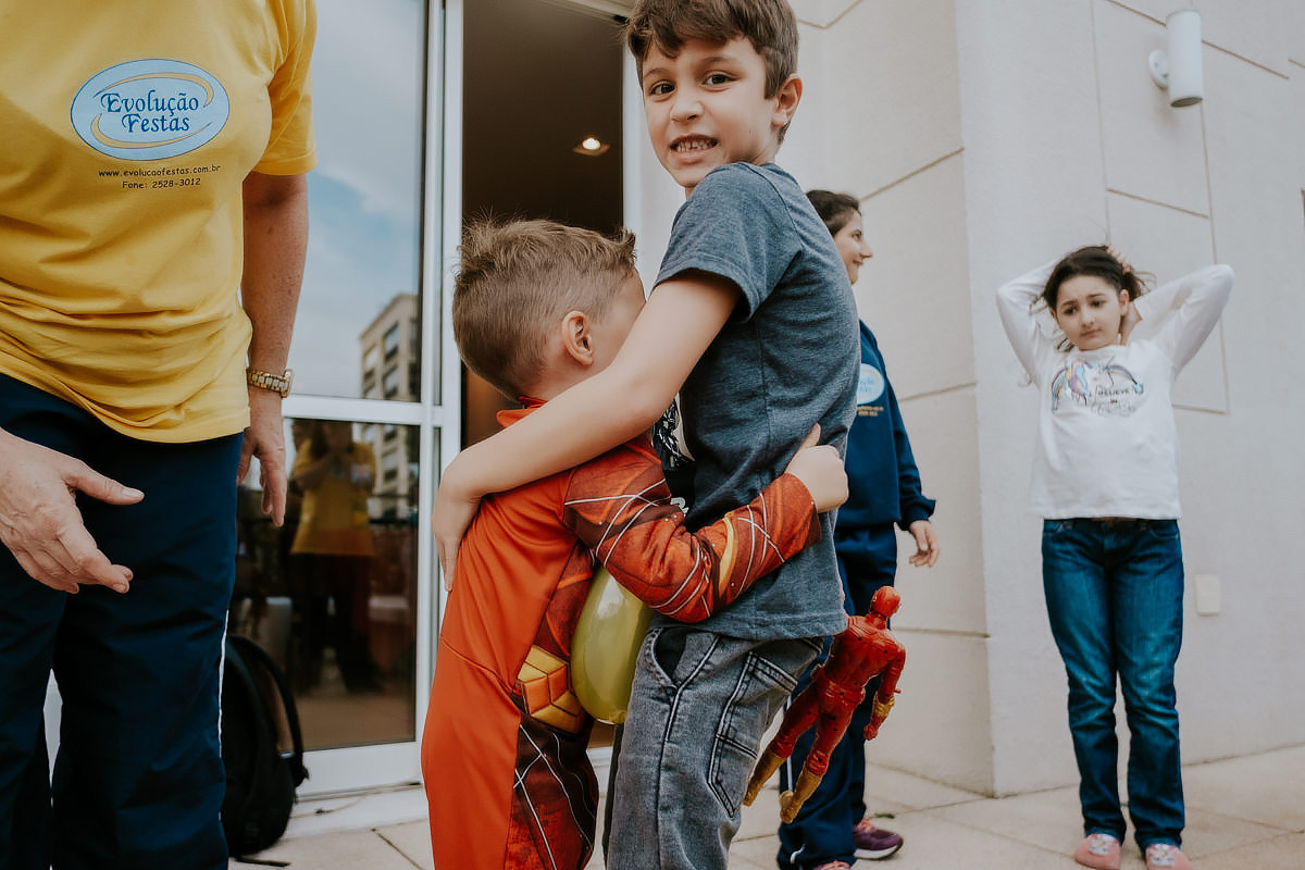 Festa Infantil Tema Super Heróis realizado por Anderson Crepaldi 