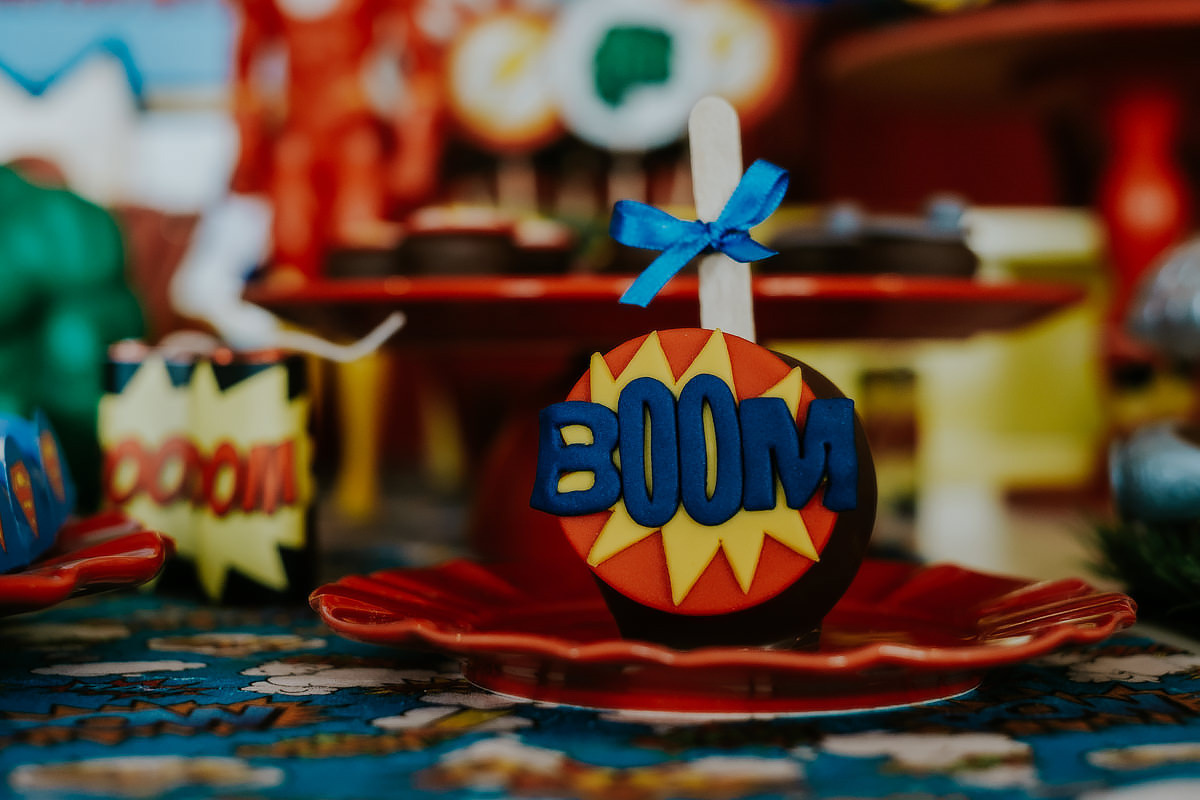 Festa Infantil Tema Super Heróis realizado por Anderson Crepaldi 