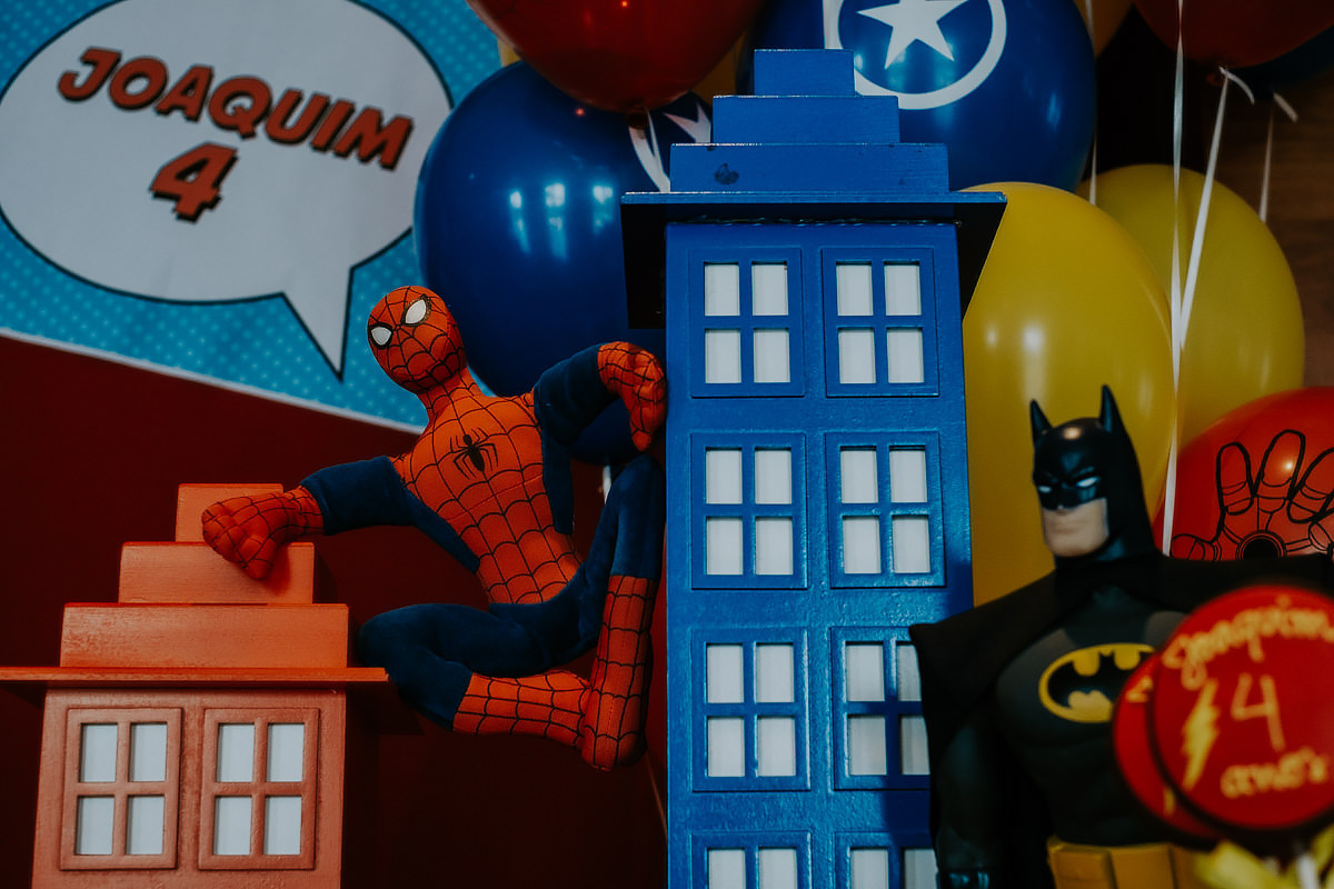 Festa Infantil Tema Super Heróis realizado por Anderson Crepaldi 