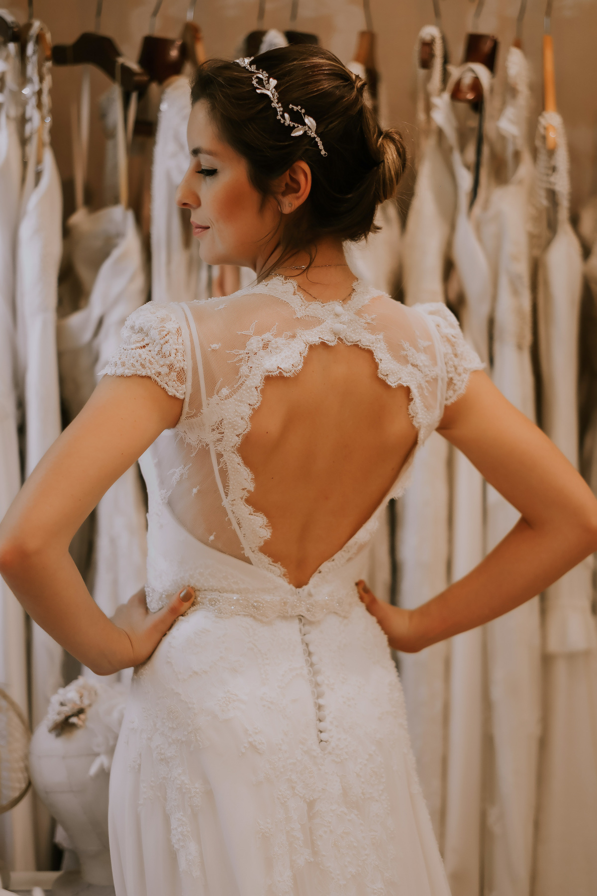 Ensaio Fotográfico da Prova do Vestido de Noiva, feito por Emannuelle Junqueira, realizado por Anderson Crepaldi Fotógrafo de Casamento em SP