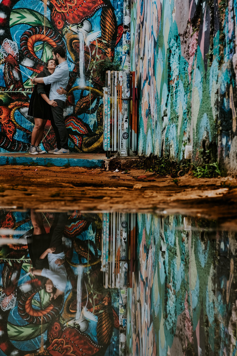 Ensaio Fotográfico Pré-Casamento no Beco do Batman, de Rafaela e Anderson realizado por Anderson Crepaldi Fotógrafo de Casamento SP