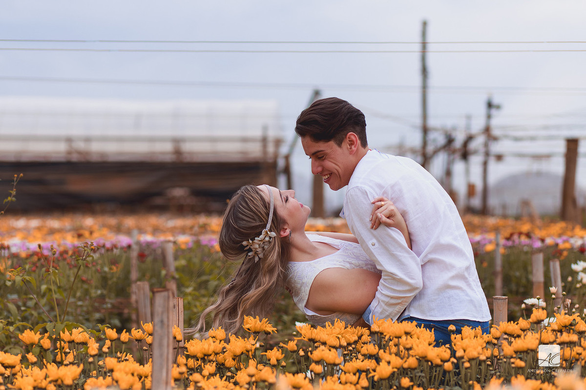 Ensaio Larissa e Florestan em Holambra/SP