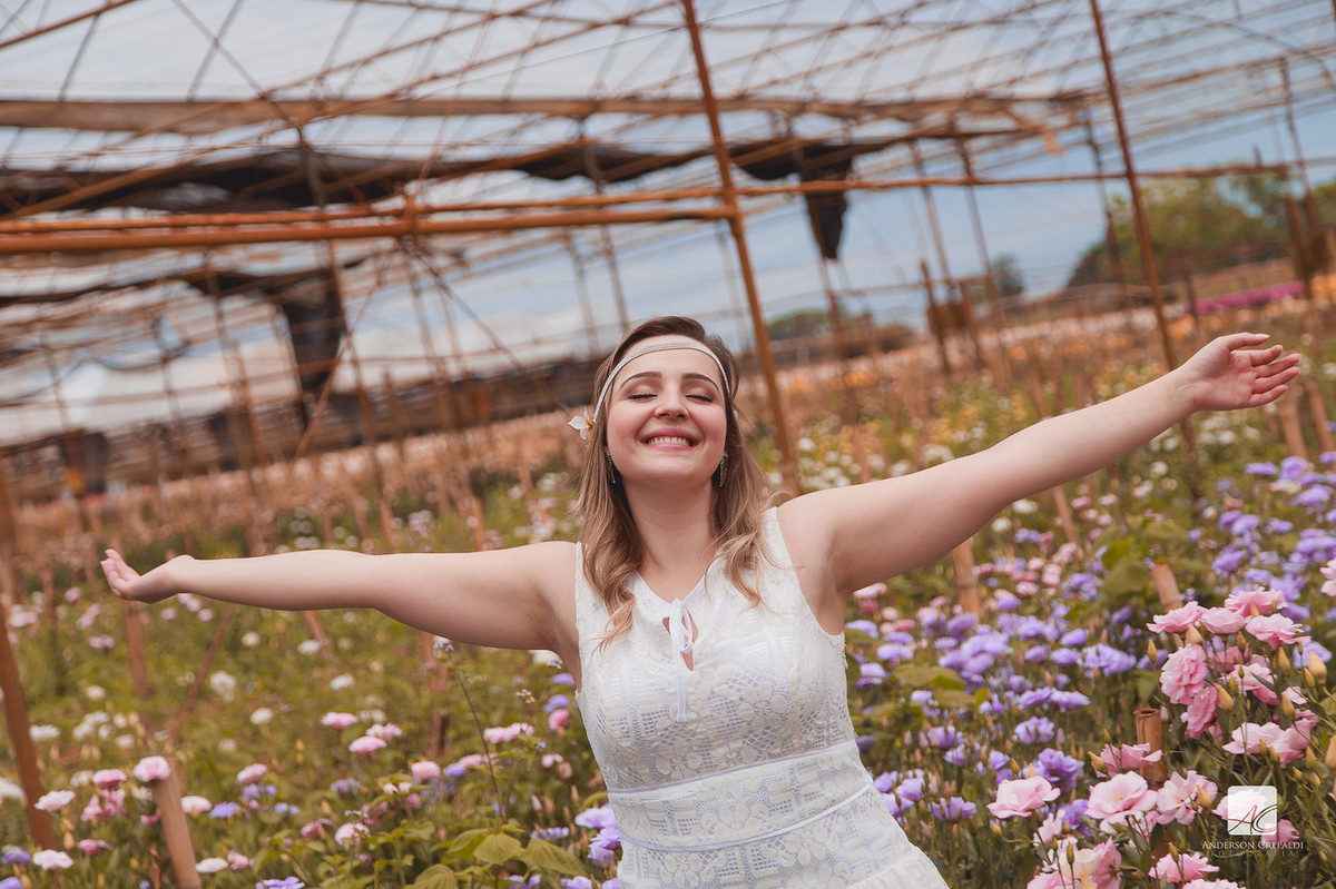 Ensaio Larissa e Florestan em Holambra/SP