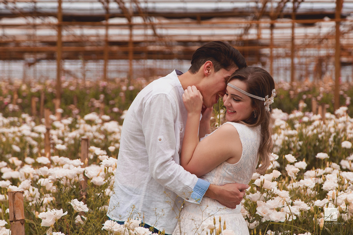 Ensaio Larissa e Florestan em Holambra/SP
