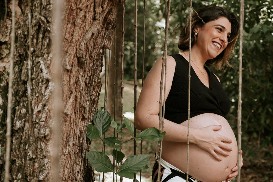 Ensaio fotográfico ao ar livre, gestante de Marcela e Endrygo no Jardim Botânico de São Paulo por Anderson Crepaldi Fotografia