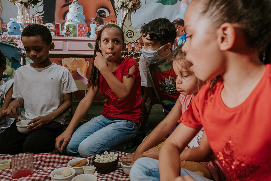 Festa infantil com tema Moana da Clarice no Buffet Casa na Floresta por Anderson Crepaldi Fotografia