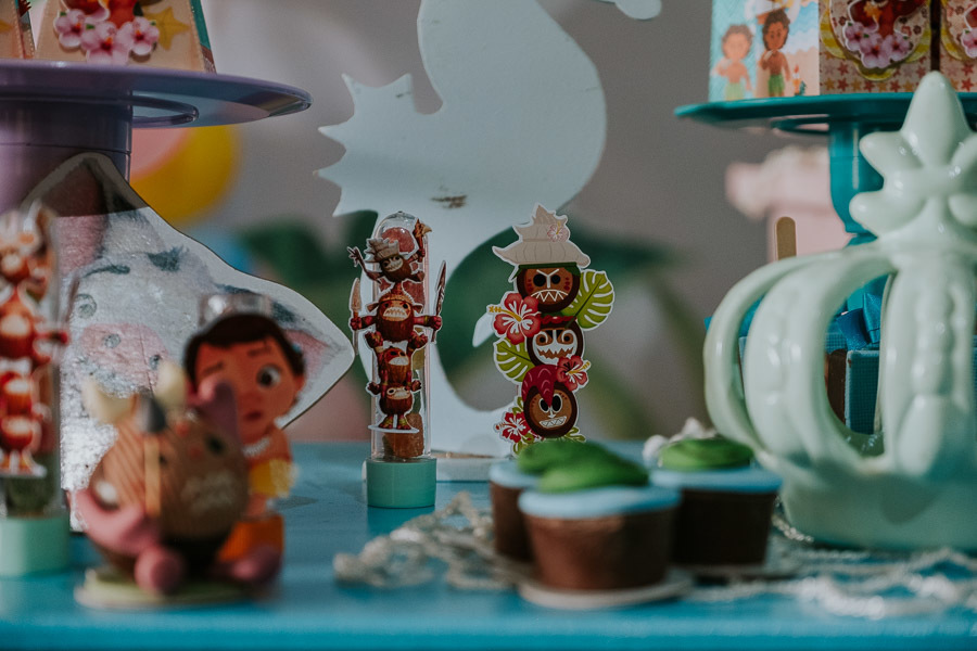 Festa infantil com tema Moana da Clarice no Buffet Casa na Floresta por Anderson Crepaldi Fotografia