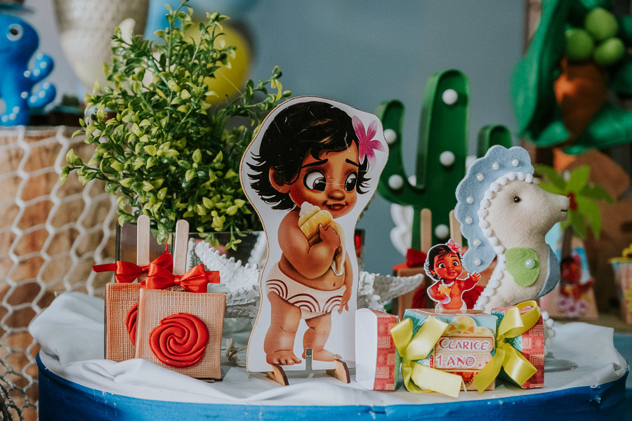 Festa infantil com tema Moana da Clarice no Buffet Casa na Floresta por Anderson Crepaldi Fotografia