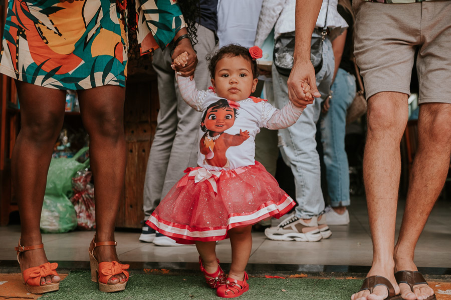 Festa infantil com tema Moana da Clarice no Buffet Casa na Floresta por Anderson Crepaldi Fotografia