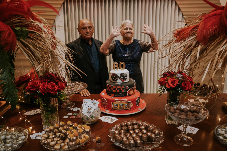 Aniversário de 80 anos Mariana,  com tema cassino no Bonanza Rural Center, em Jacareí por Anderson Crepaldi Fotografia