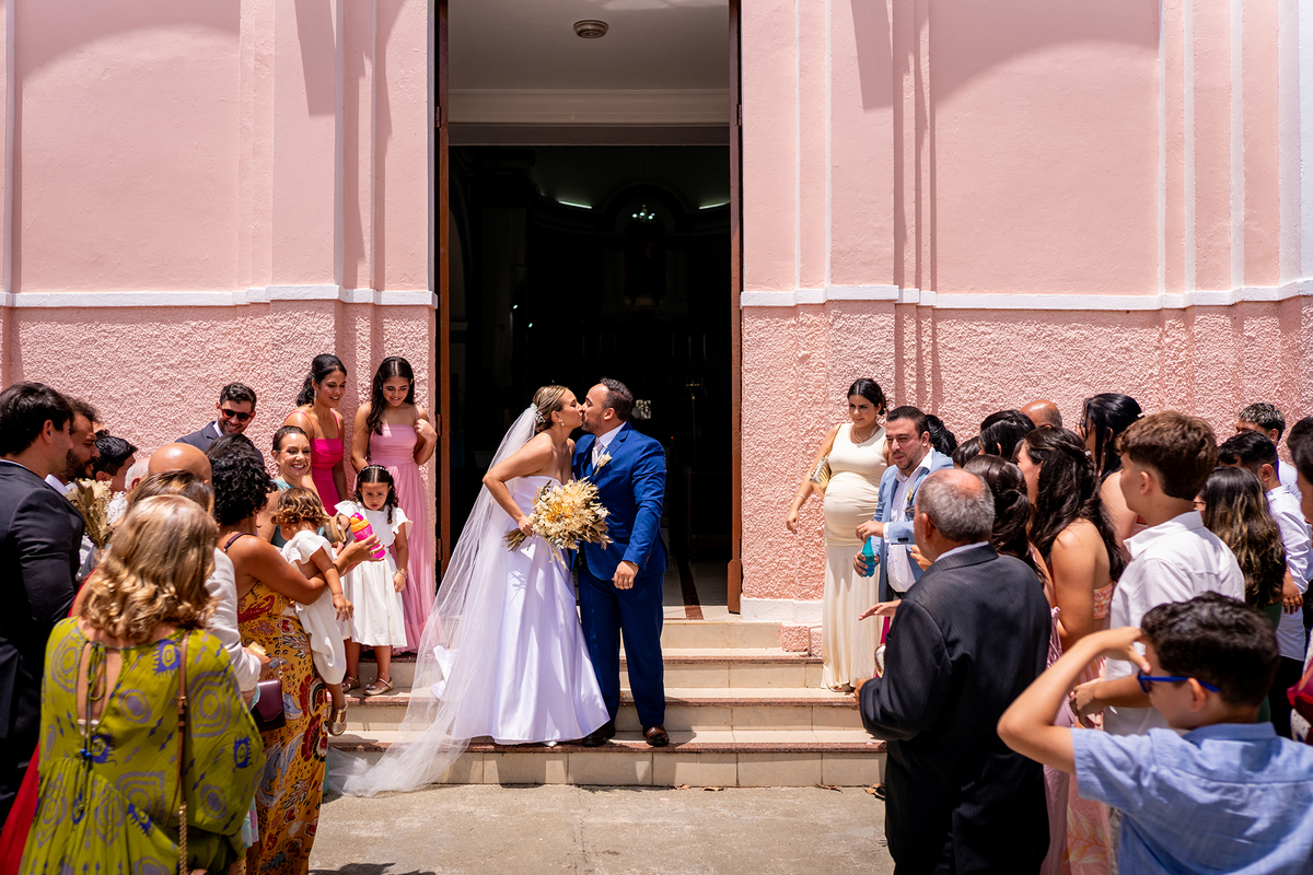 Saída dos noivos Casamento Colônia dos Padres Salesianos