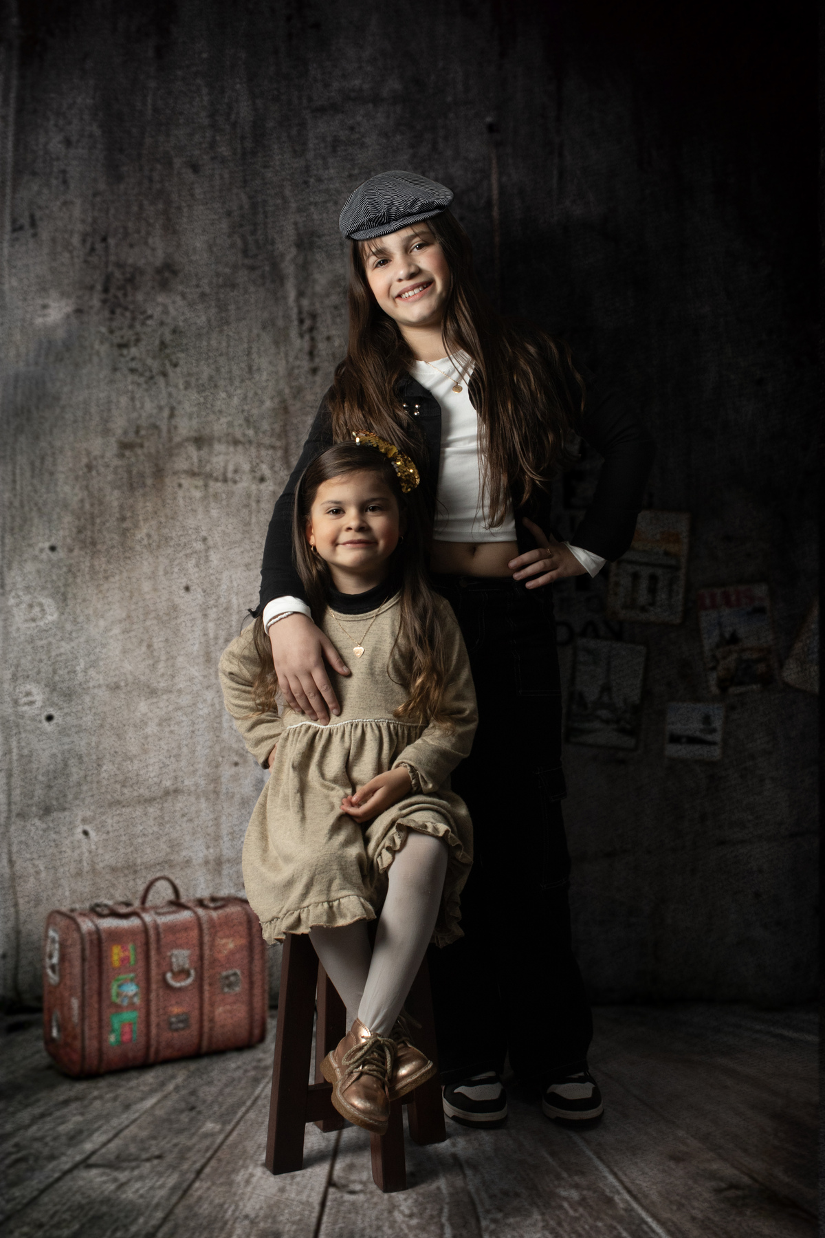 Niñas vintage fine art