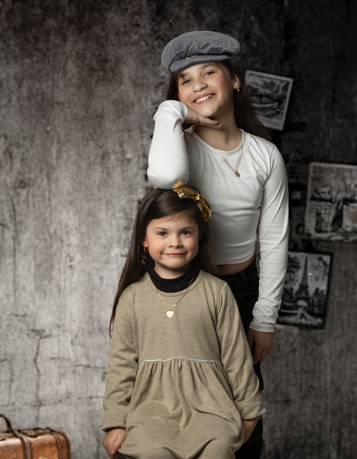 Niñas vintage fine art