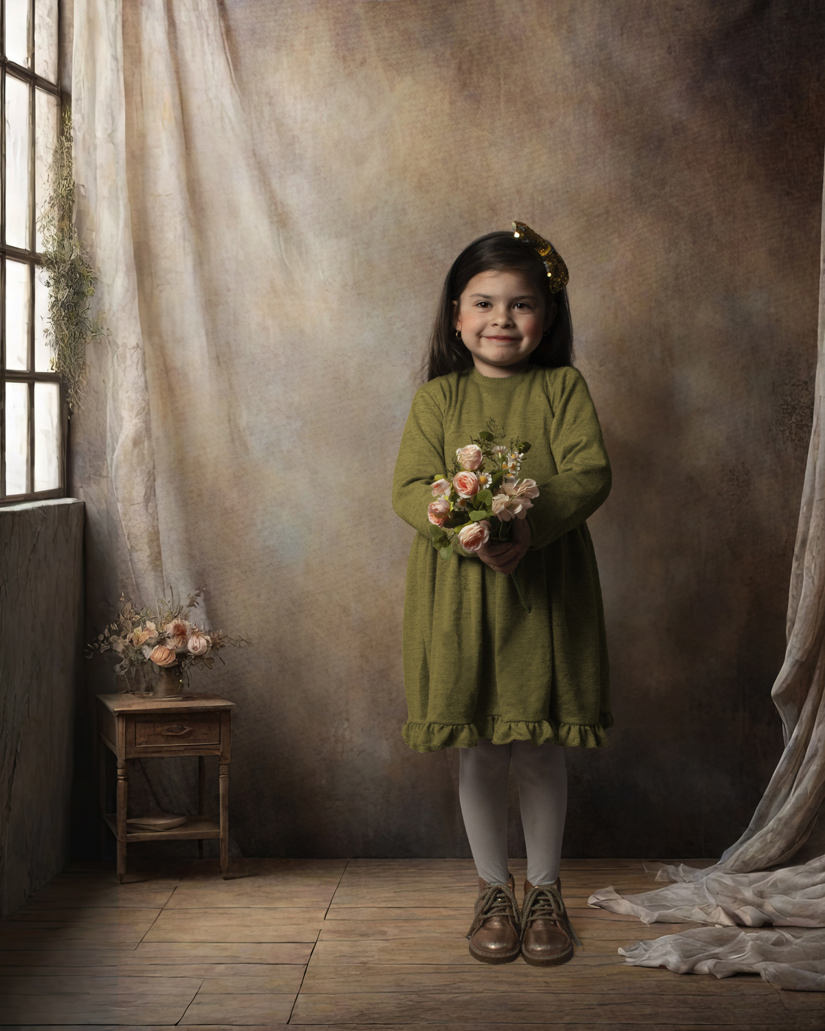 Niña vintage fine art