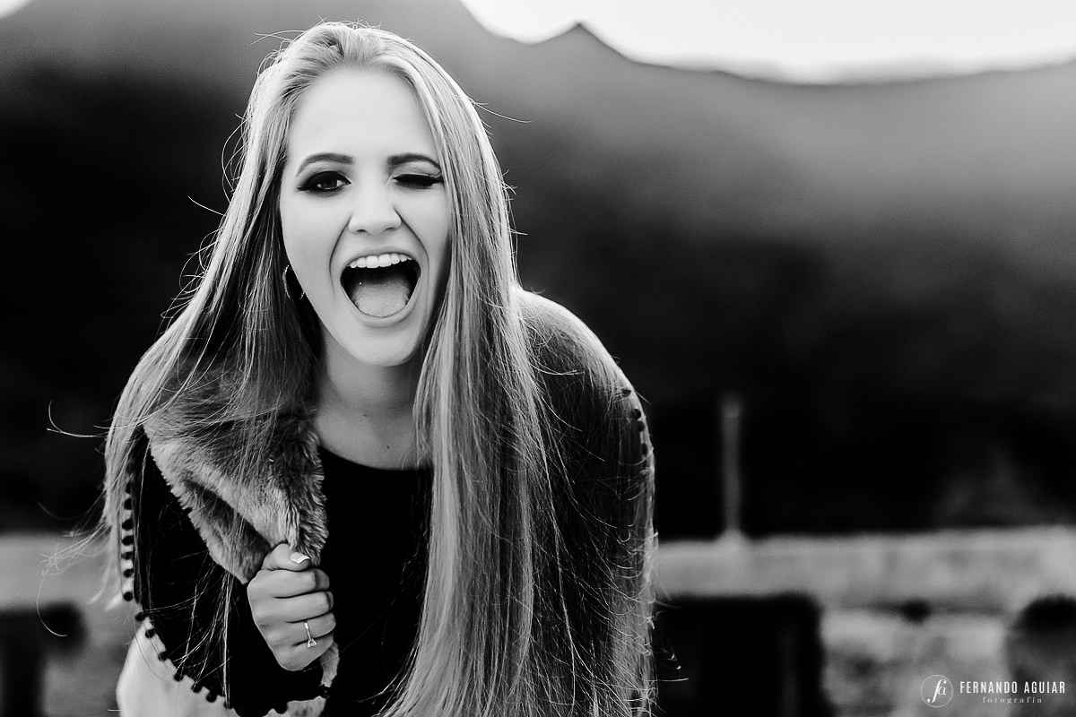 Foto modelo sorrinde  - Fotógrafo de Nova veneza / SC