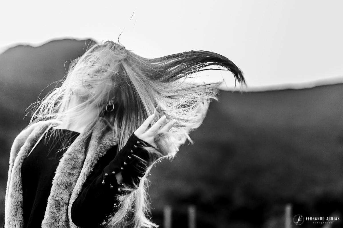 Foto modelo e seus cabelos - Fotógrafo de Nova veneza / SC